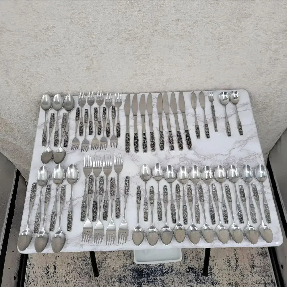 Interpur Japan Stainless Steel INR28 Flatware Silverware Cutlery Set Forks Spoon